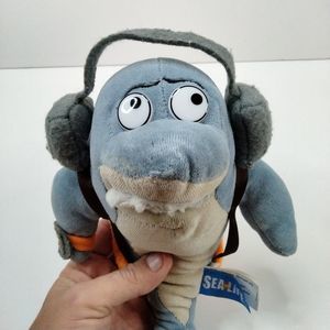 Sea Life Aquarium Magnus The Shark Stuffed Animal Plush 10" Headphones Backpack